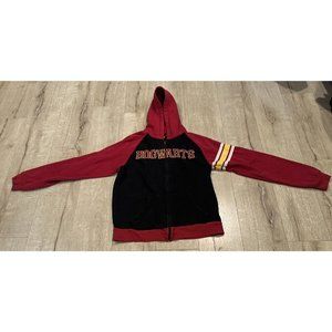 Harry Potter Hogwarts Hoodie Jacket Universal Studios Red Zip Up Size S